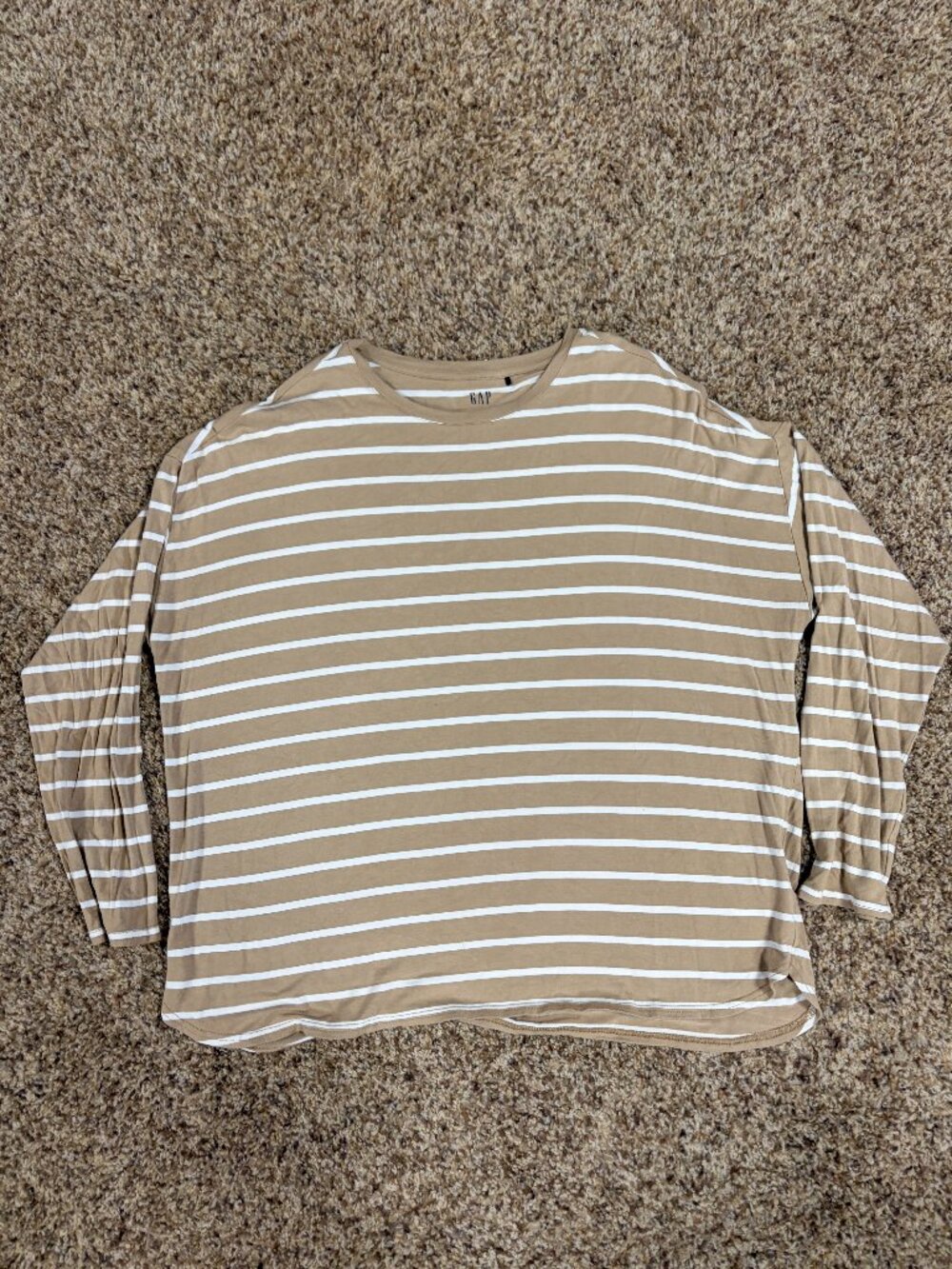 Gap Women's Luxe Long Sleeve Crew Neck Tee T-Shirt - Womens XL - Preowned - 2215